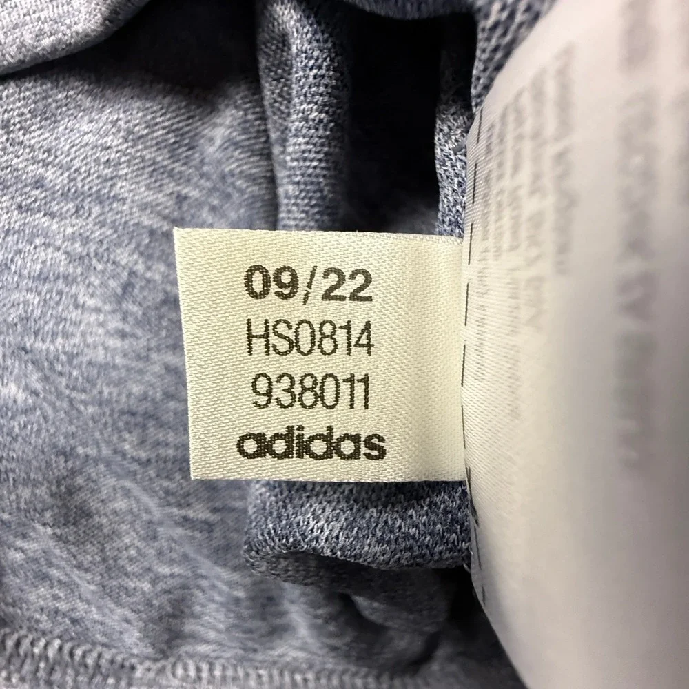 Adidas A582 HTR Polo Mens Large Collegiate Navy Melange Golf Shirt‎ HS0814 NWT